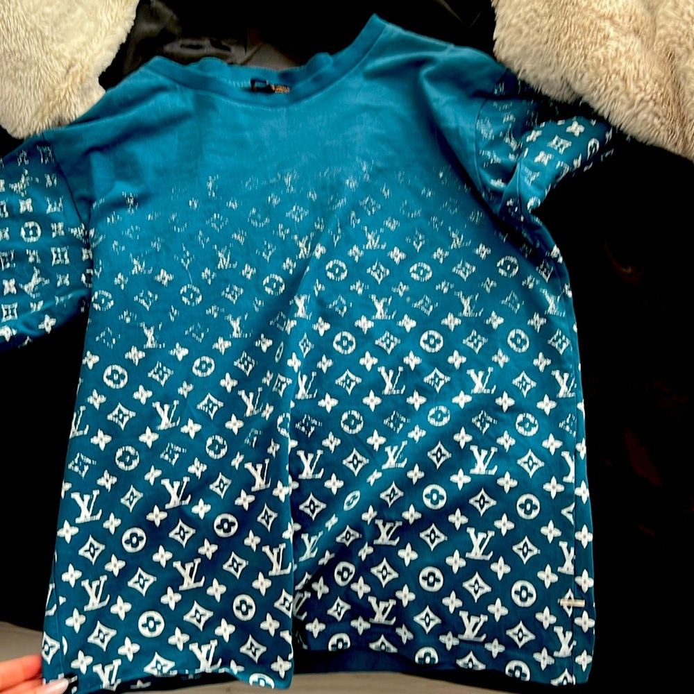 Louis Vuitton blue men’s shirt